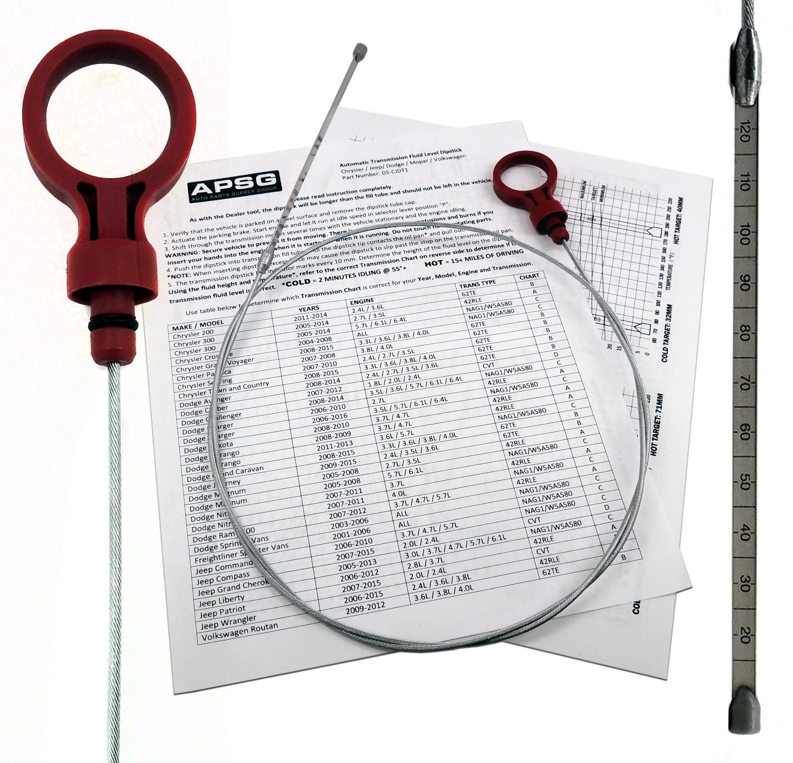 - TRANSMISSION DIPSTICK TOOL - automatic oil auto trans ATF Fluid Level Dip NEW