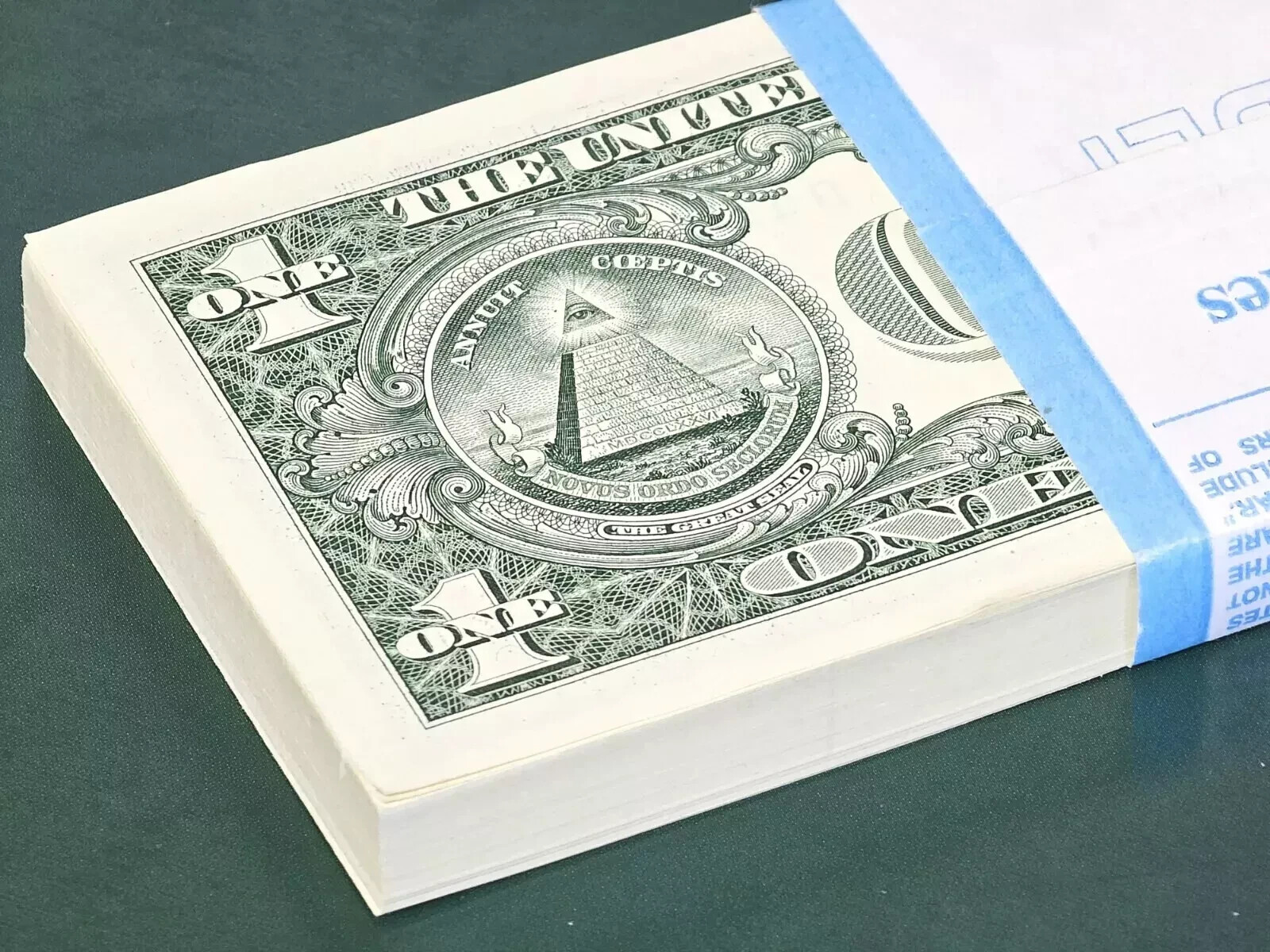 Lot of 100 Uncirculated One Dollar Bills 2021 Richmond Consecutive Notes BEP