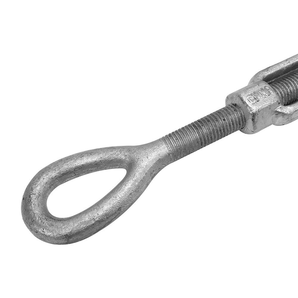 5/16"x 4-1/2"Marine Turnbuckle Jaw-Eye Pulley Galvanized Swivel Hoist Eye 800LB