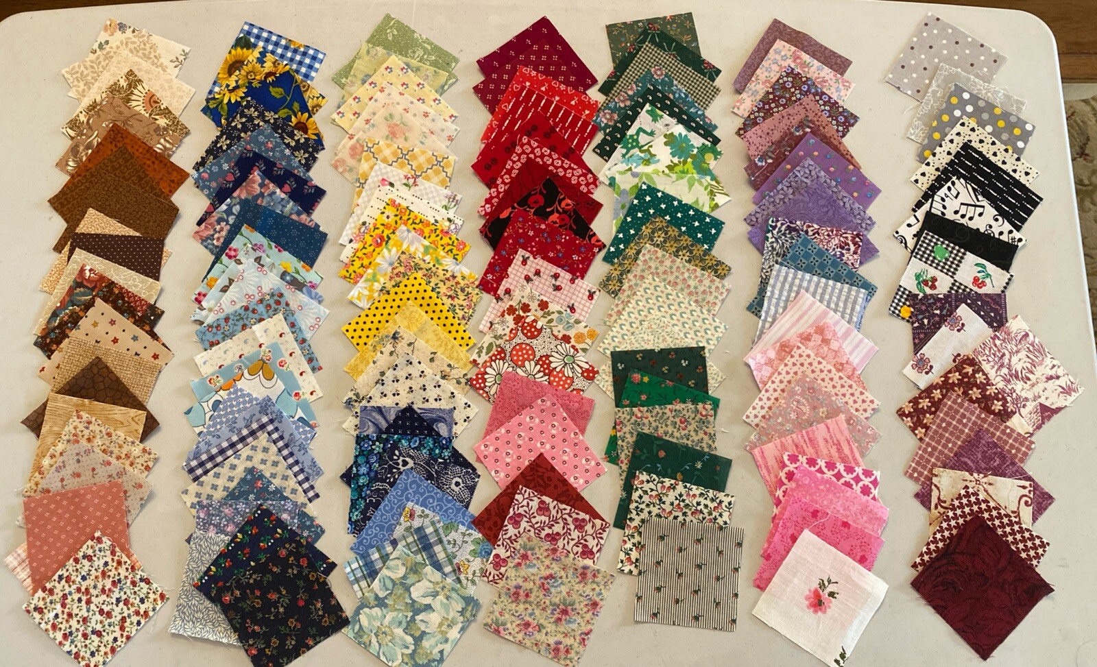 150 2.5 INCH (2.5” X 2.5”) QUILT SQUARES - Cotton Fabric Crafts Sew