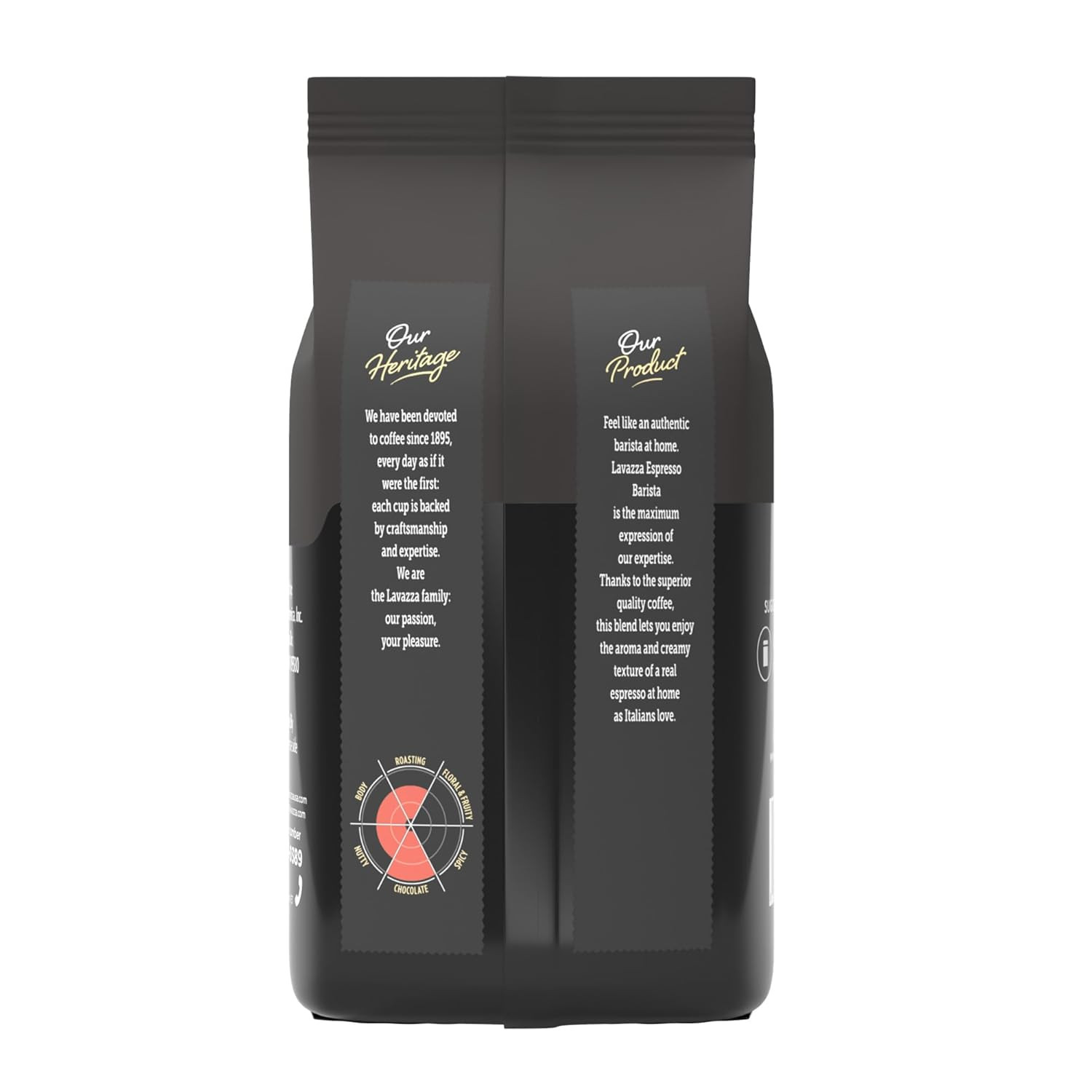 Lavazza Espresso Barista Gran Crema Whole Bean Coffee Blend, Medium Espresso Roa