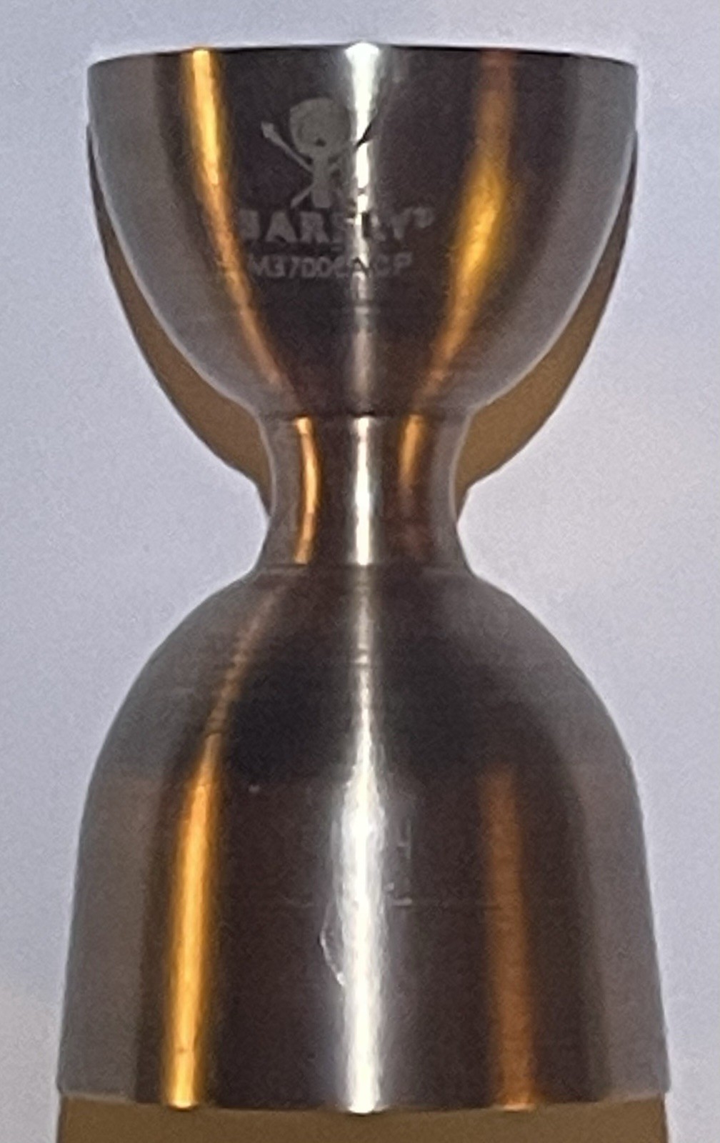 BARFLY Straight Rim Bell Jigger 1oz/2oz M37006ACP Stainless Steel Copper Plating