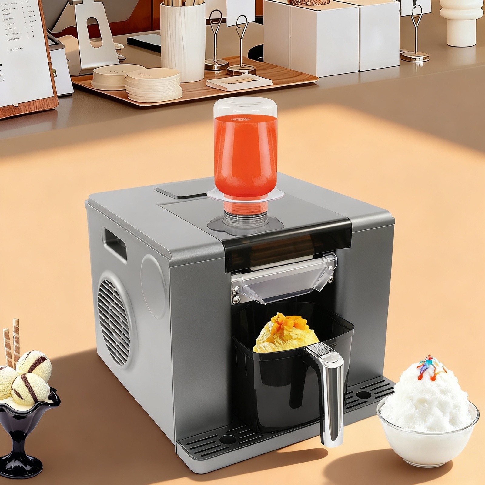 Snowflake Ice Making Machine Ice Machine Automatic Shaved Ice Making Machine