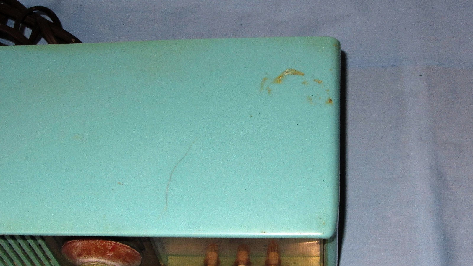 Vintage Motorola Model 57CC Clock Radio with Calendar Seafoam Blue