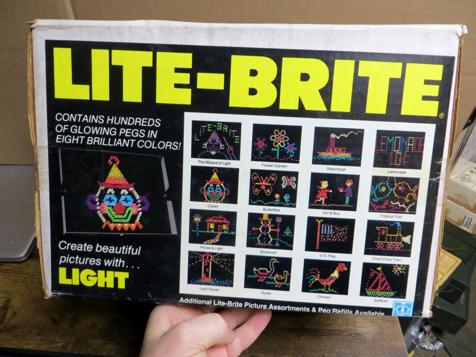 VINTAGE HASBRO 1981 LITE BRITE - 100% FACTORY SEALED FROM EX HASBRO EMPLOYEE