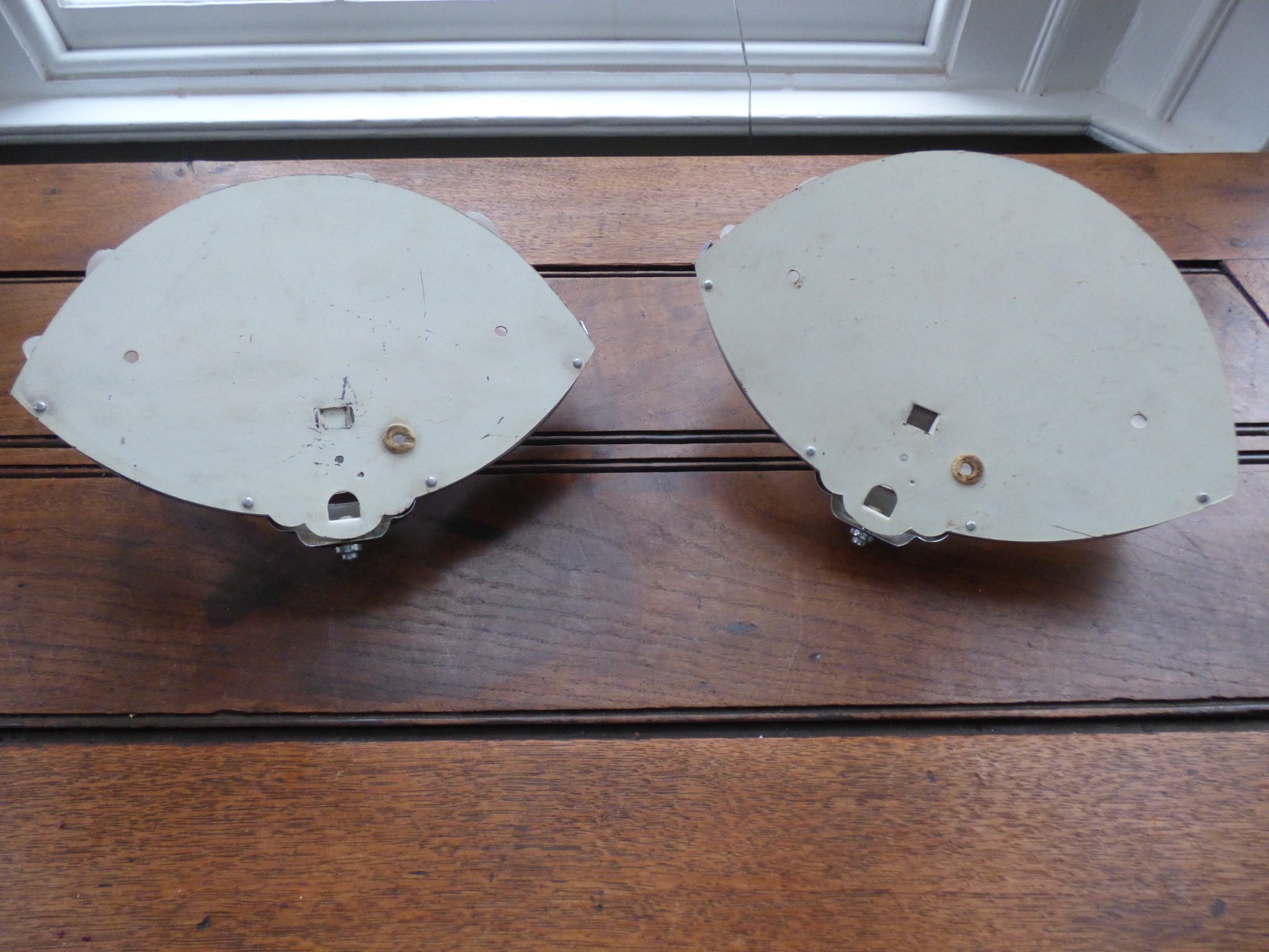 Art Deco Glass Clamshell Wall Lights