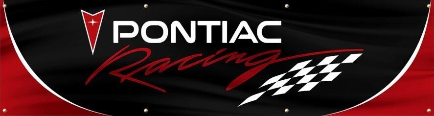 PONTIAC RACING 2'X8' BANNER FLAG GM GENERAL MOTORS