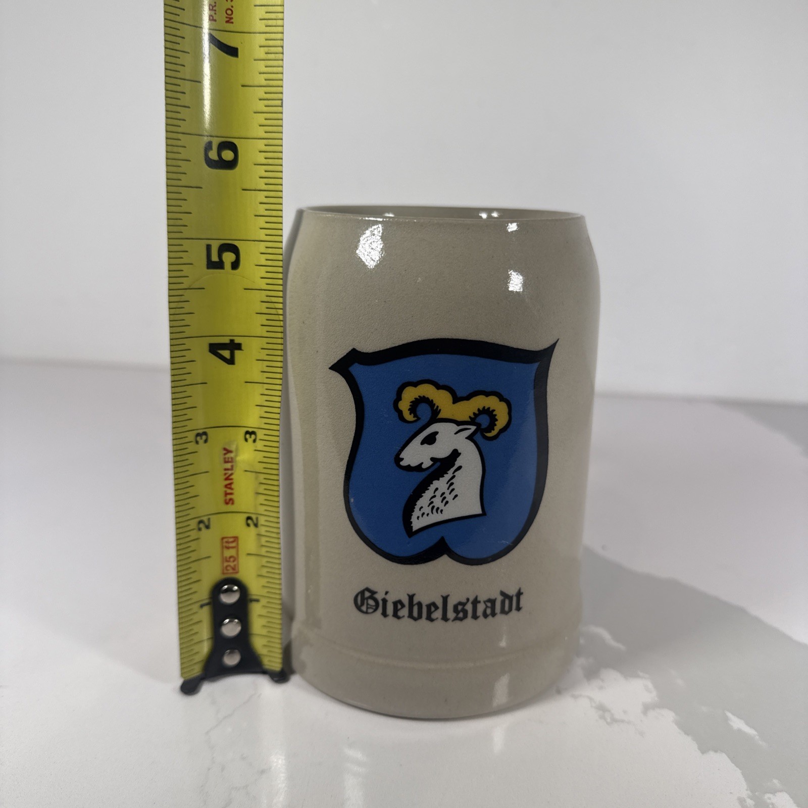 Vintage German Garmisch-Partenkirchen Stoneware Beer Mug Stein 0.5L Gerz*