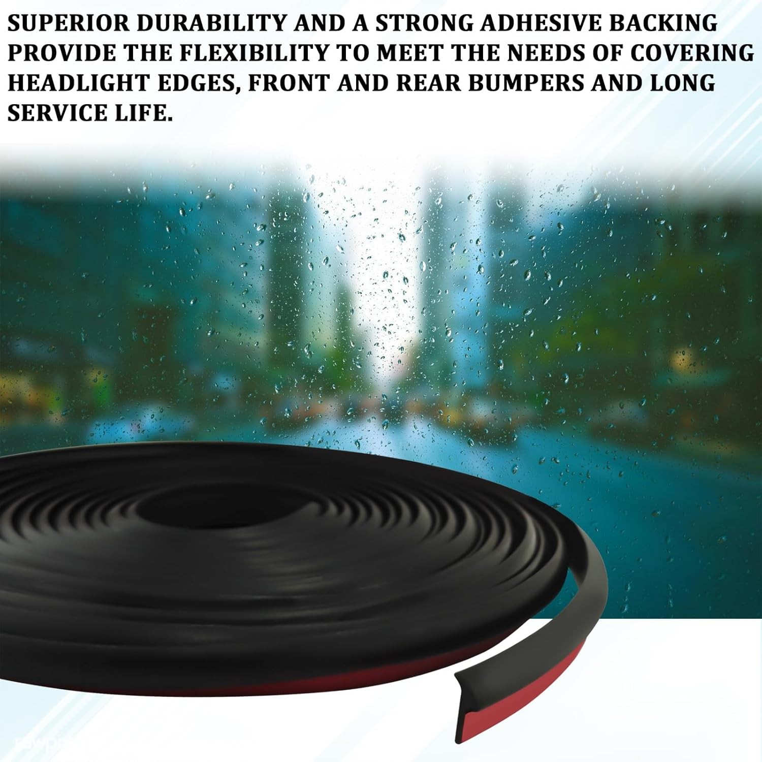 Rubber Edge Trim T Molding Seal Strip Car Windshield Edge Weather Stripping 16.4