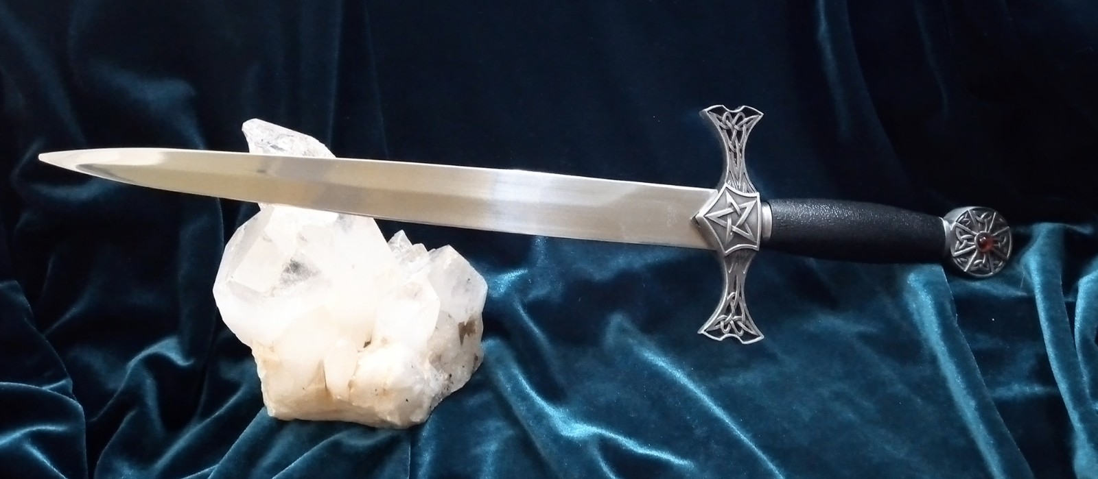 Celtic Athame with Pentacle Dagger Wiccan Pagan Ritual Athame with Rigid Sheath