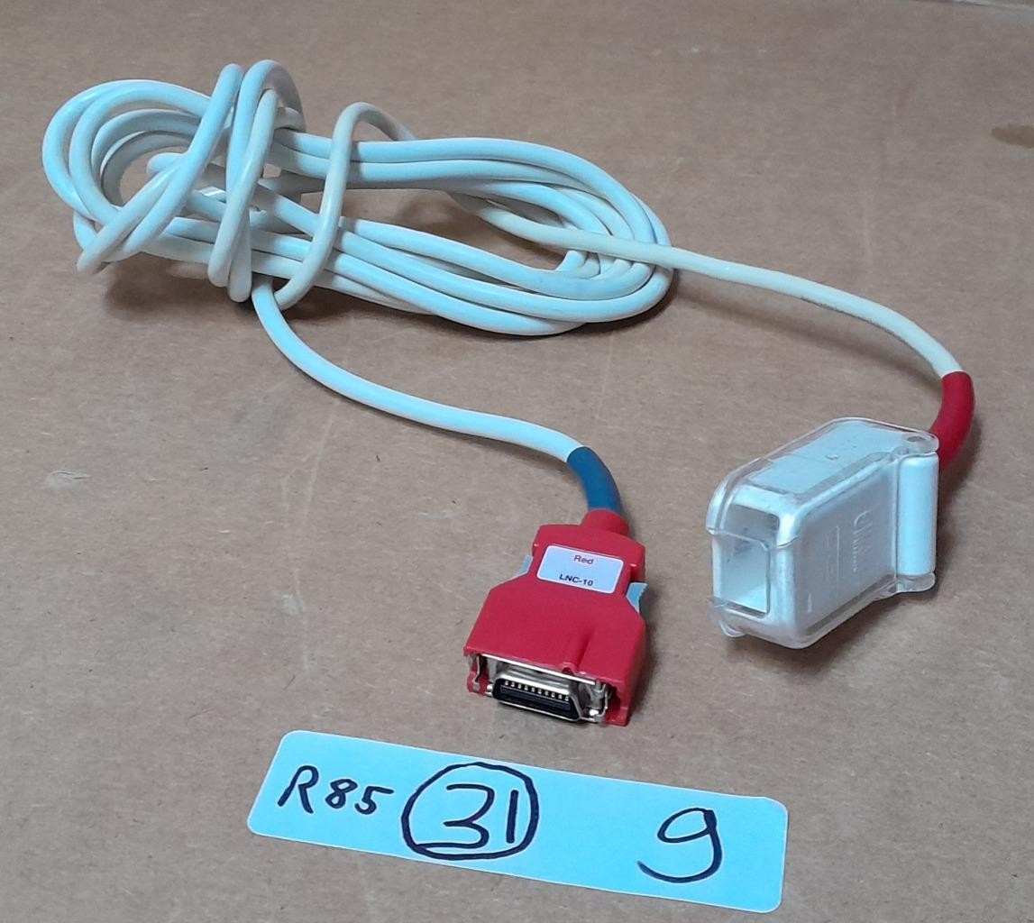 MASIMO LNC-10 RED 2056 SPO2 ADAPTER PATIENT CABLE ! R85 G