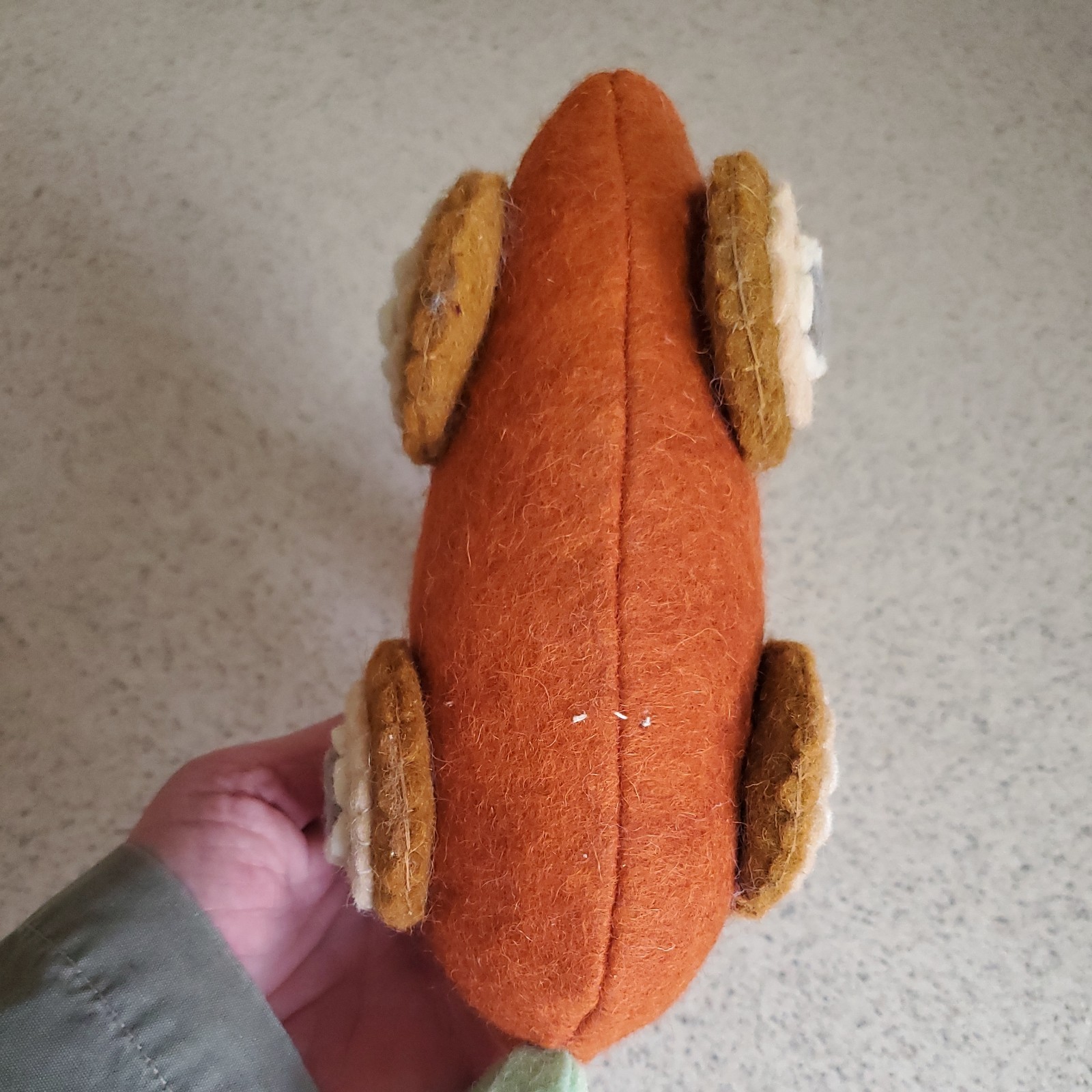 Felt Easter Bunny In A Carrot Car Spring Decor