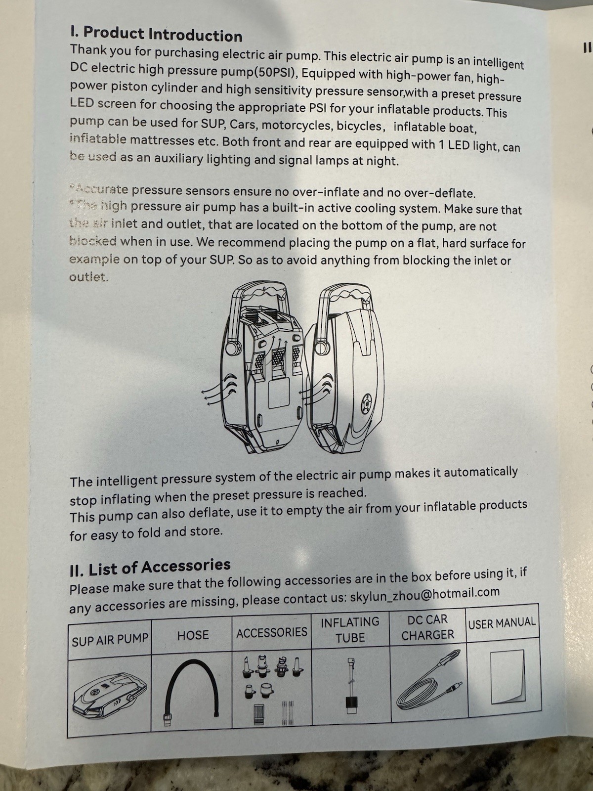 50PSI High Pressure SUP Air Pump