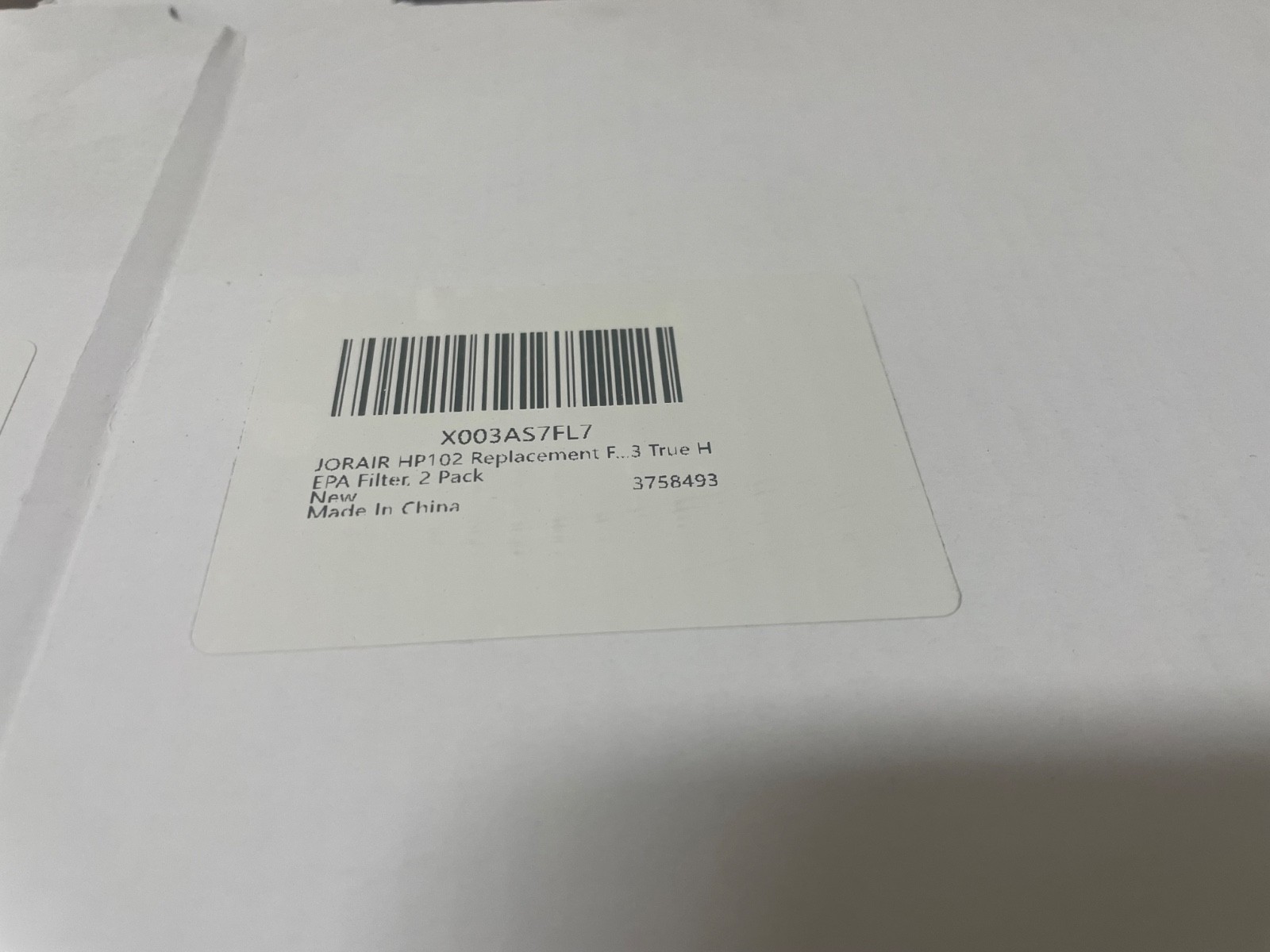 2 Pack - HP102 HEPA Replacement Filter for Shark HP100 Series Air Purifier HP152