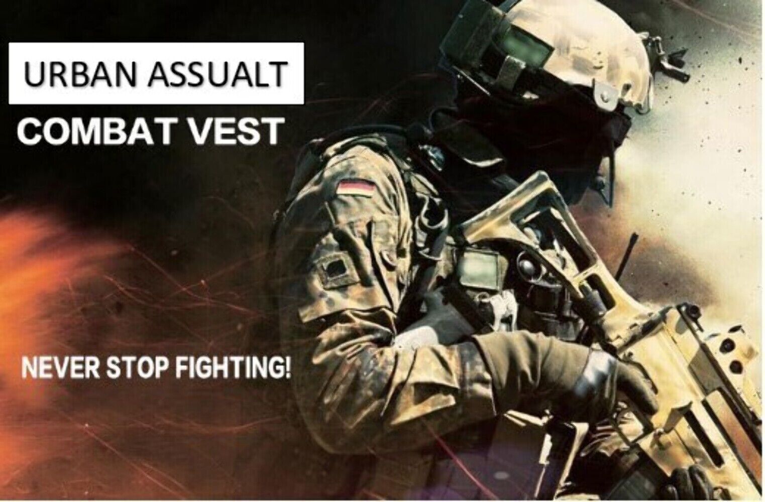 Urban Assault Shadow Ghost Camo Tactical Vest Plate Carrier