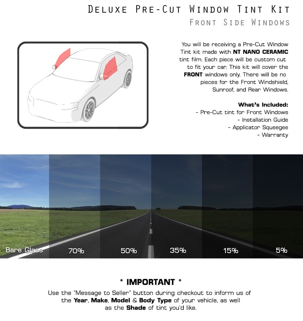 Nano Ceramic PreCut Window Tint Film Glass for Tesla Model Y 2025-2026 Juniper