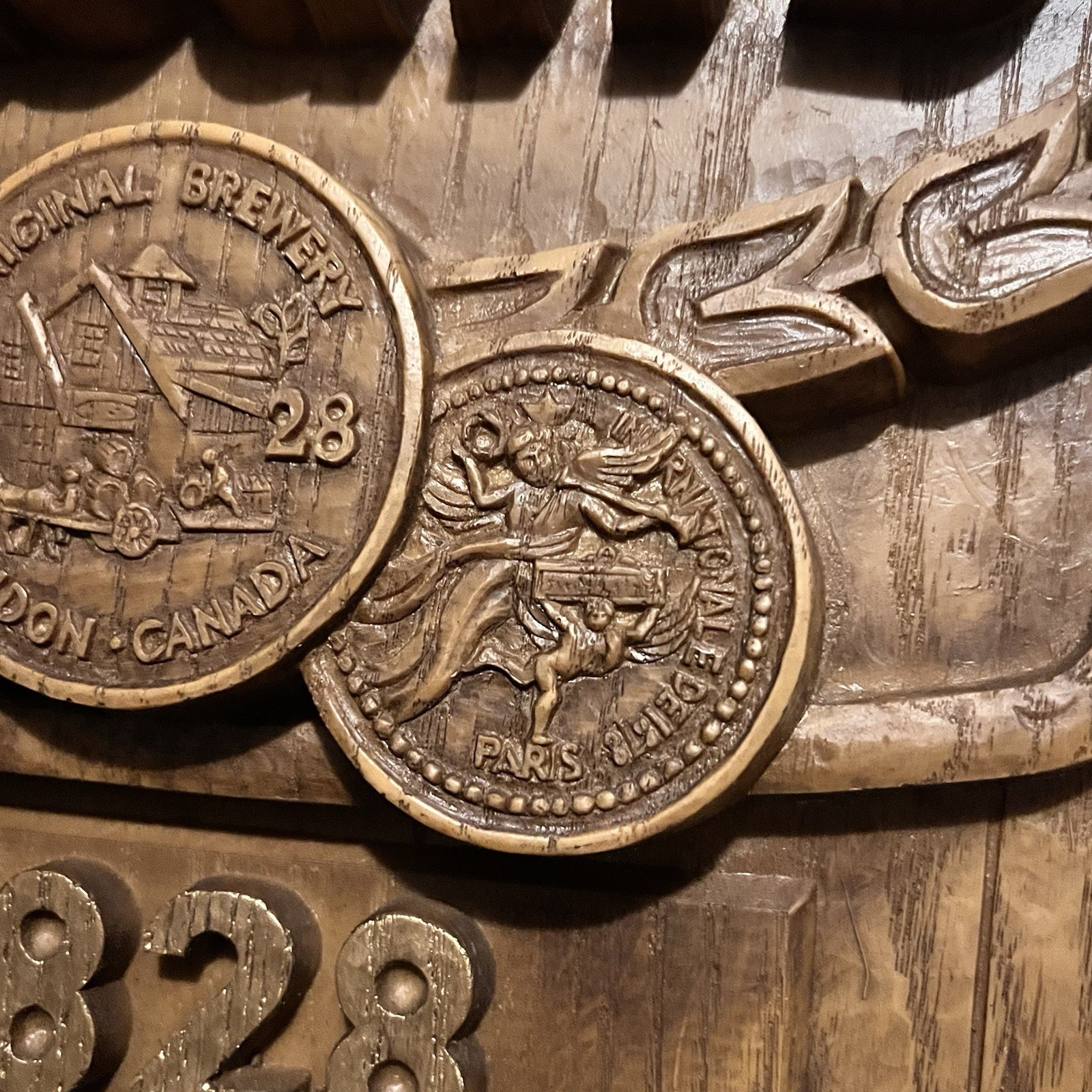 Labatt’s Beer Barrel Wall Sign 19” Vintage 3D Canadian Brewery Bar Decor