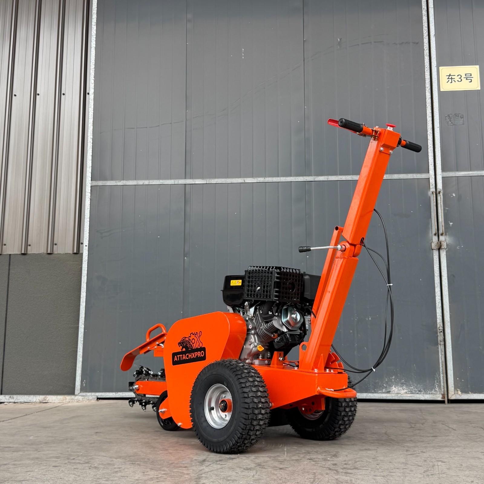 420cc 15HP E-Start Gas Powered Trencher, 24'' Trench Depth/4'' Trench Width