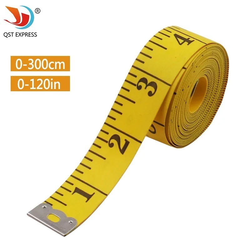 Soft 3m (300cm) Tailor’s Measuring Tape, Flexible Sewing & Body Measuring Ruler
