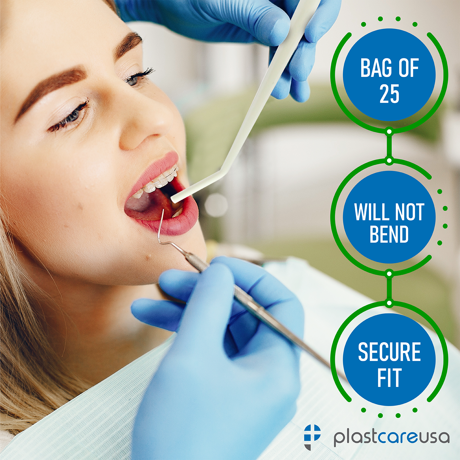 White Surgical Aspirator Tips Small size 1/8" Dental Suction Tip (Choose Qty)