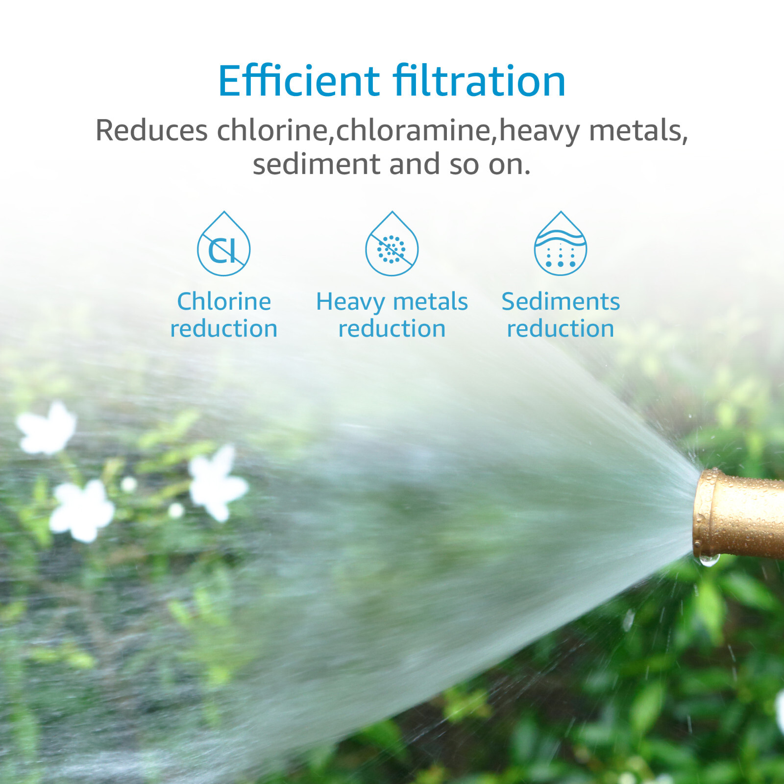 AQUA CREST Garden Hose Water Filter, for Organic Gardening, Farming, Pack of 2