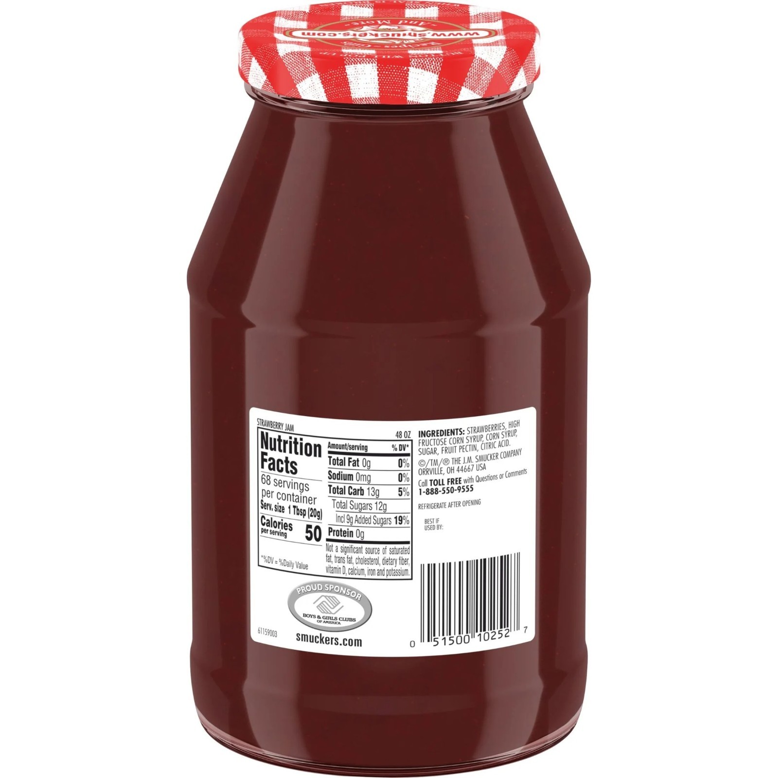 Smucker's Strawberry Jam, 48 Ounces
