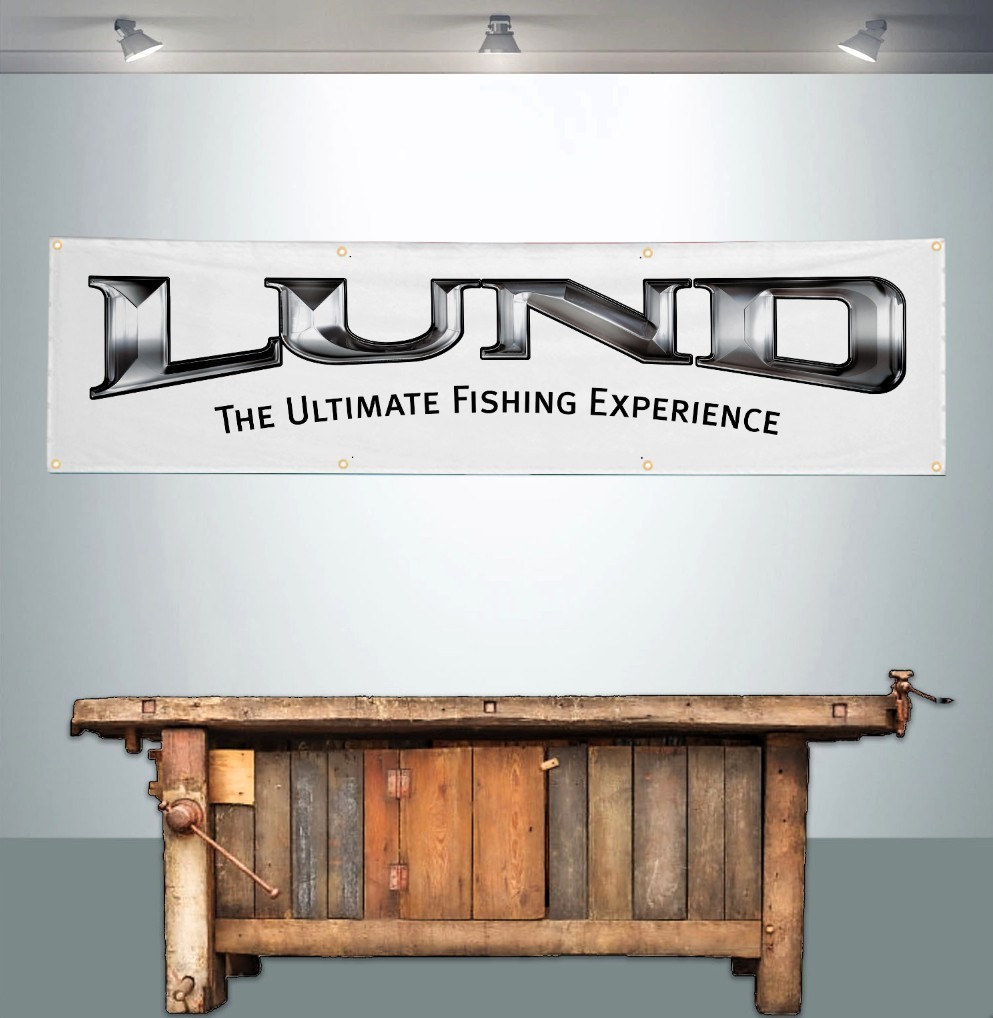 LUND BOATS 2' X 8' BANNER FLAG FISHING