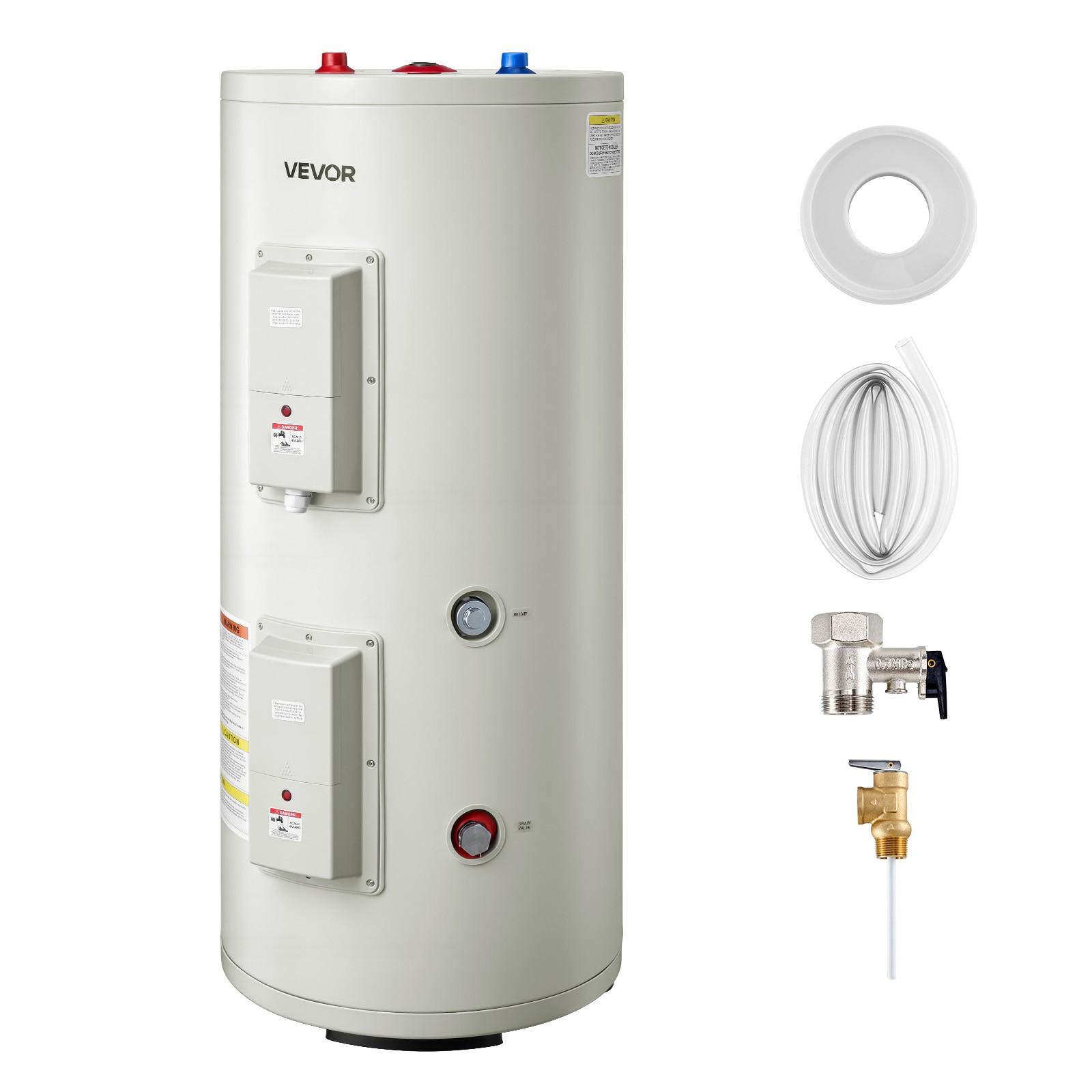 VEVOR 30 Gal Electric Tank Hot Water Heater 5000W 240V Point of Use T&P Value