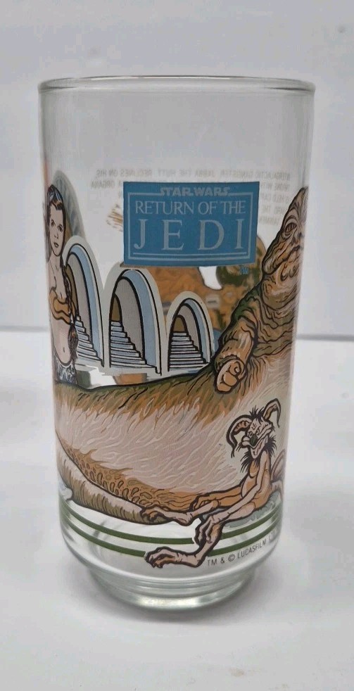 Set Of (4) 1983 Star Wars Return of the Jedi Burger King Drinking Glasses