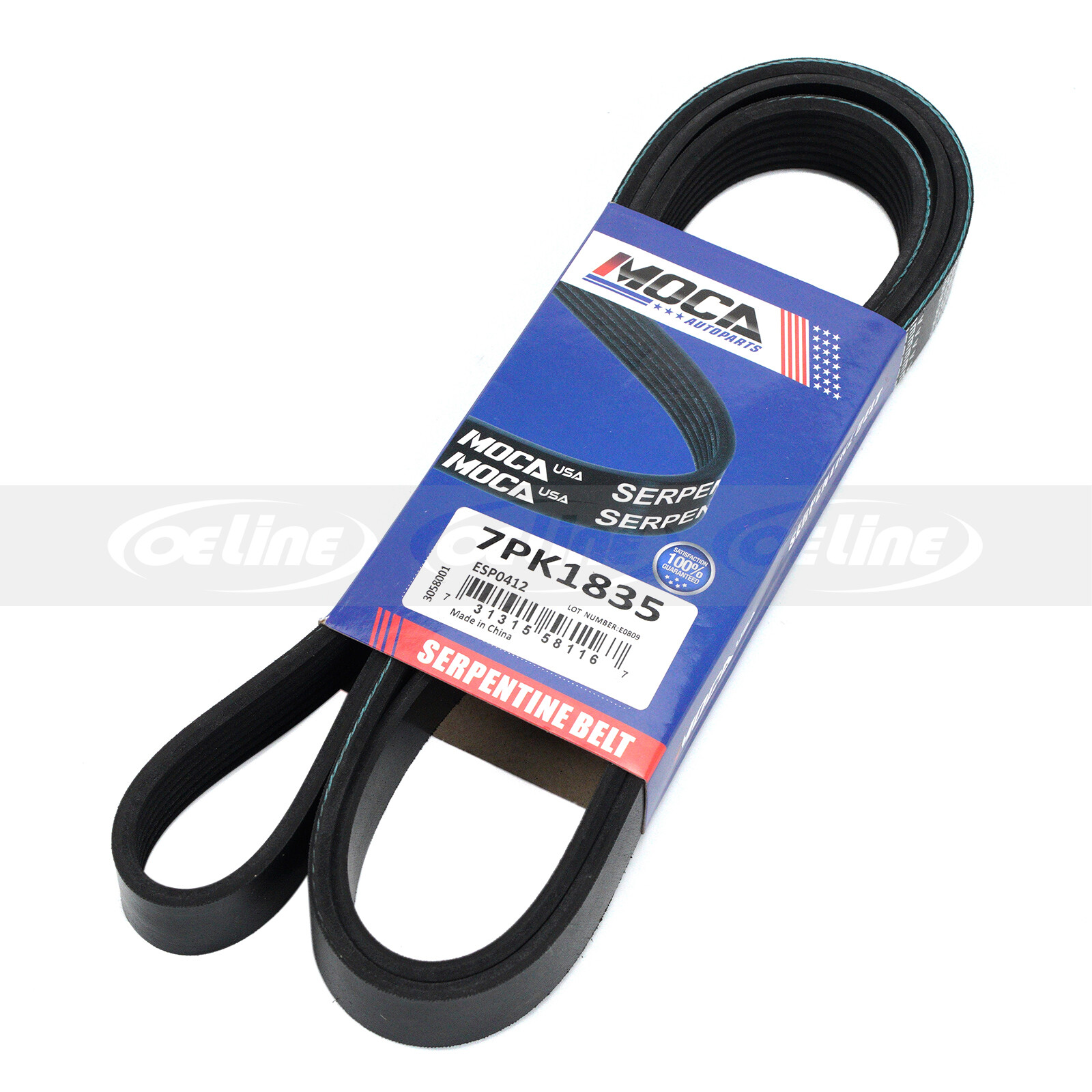 7PK1835 EPDM Serpentine Belt for 2008-2012 Honda Accord L4 2.4L 2356CC 2354CC