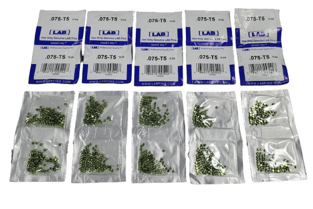 750-Pack LAB Security Universal Replacement Pins .005/.003 Increments Top Siz...