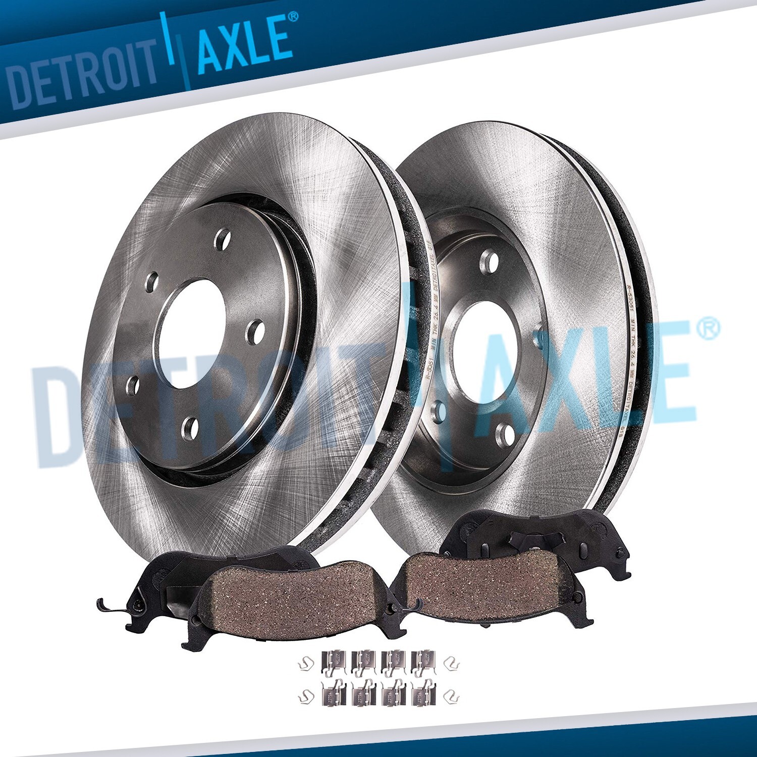 Front Disc Rotors Brake Pads for 2009 - 2019 Toyota Corolla Matrix Scion xD Vibe