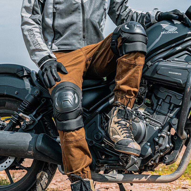 ROCKBROS Motorcycle Knee Pad Windproof Warm EVA Protective Gear Shockproof