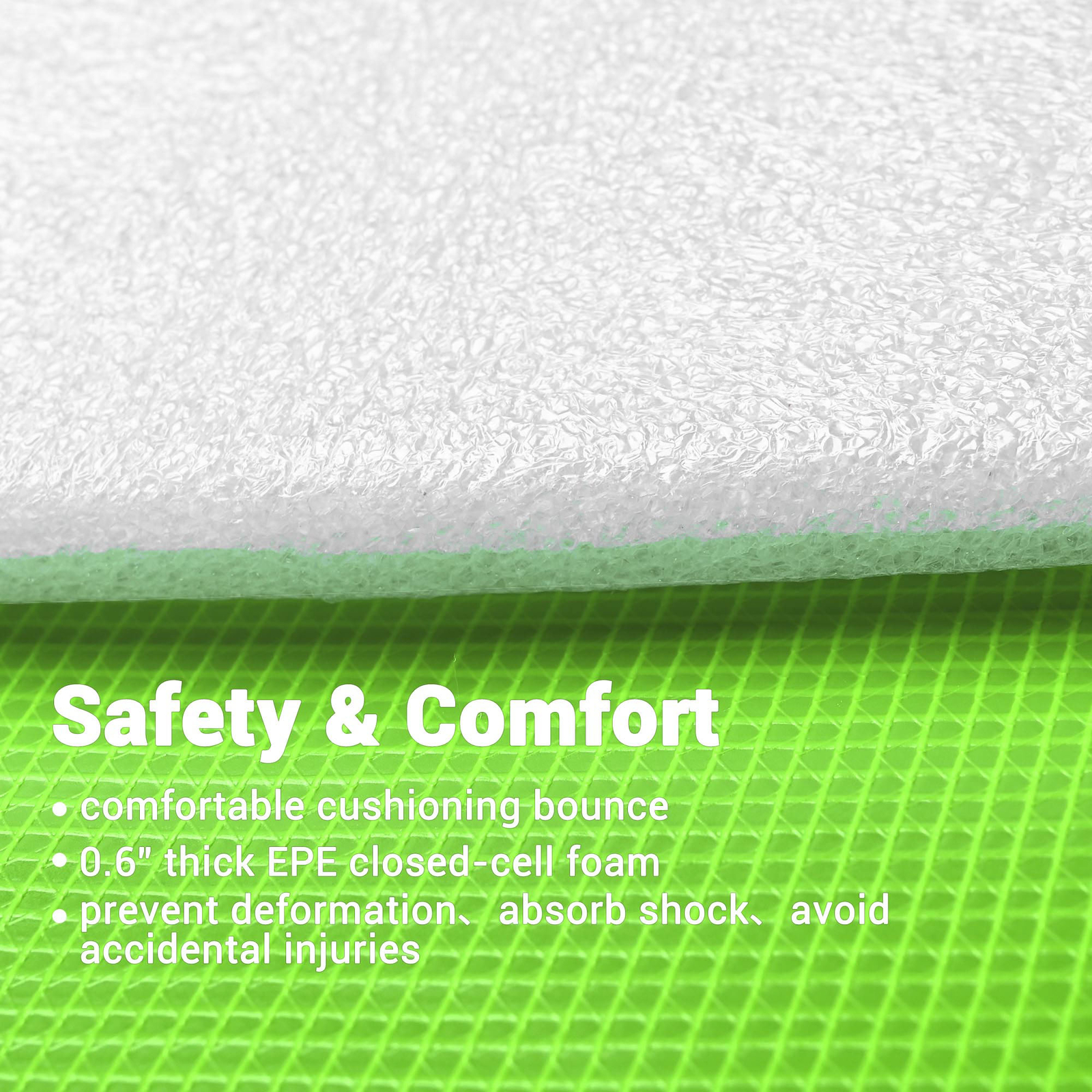 Yescom 12/14/15 Ft Green Universal Replacement Trampoline Safety Pad Cover Foam