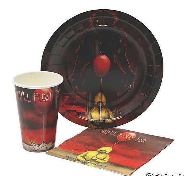 IT Movie WE ALL FLOAT Party Pack Featuring Pennywise 60-Ct Party Set