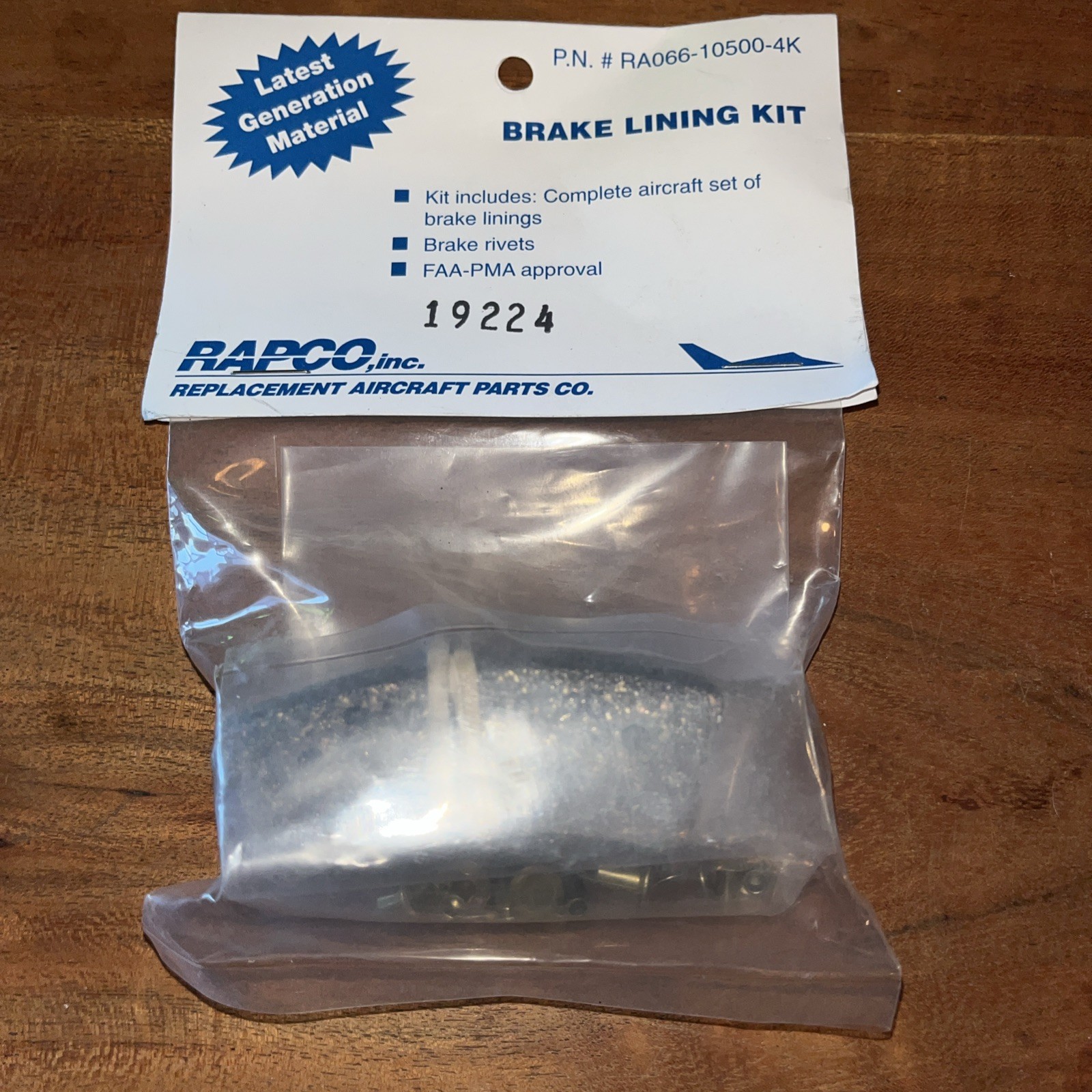 Rapco Brake Kit ra066-10500-4k Newest NOS Cessna Aviation