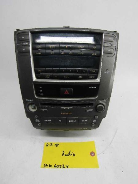 2006-2008 Lexus IS250 am fm radio cd player screen receiver OEM 86120-53320