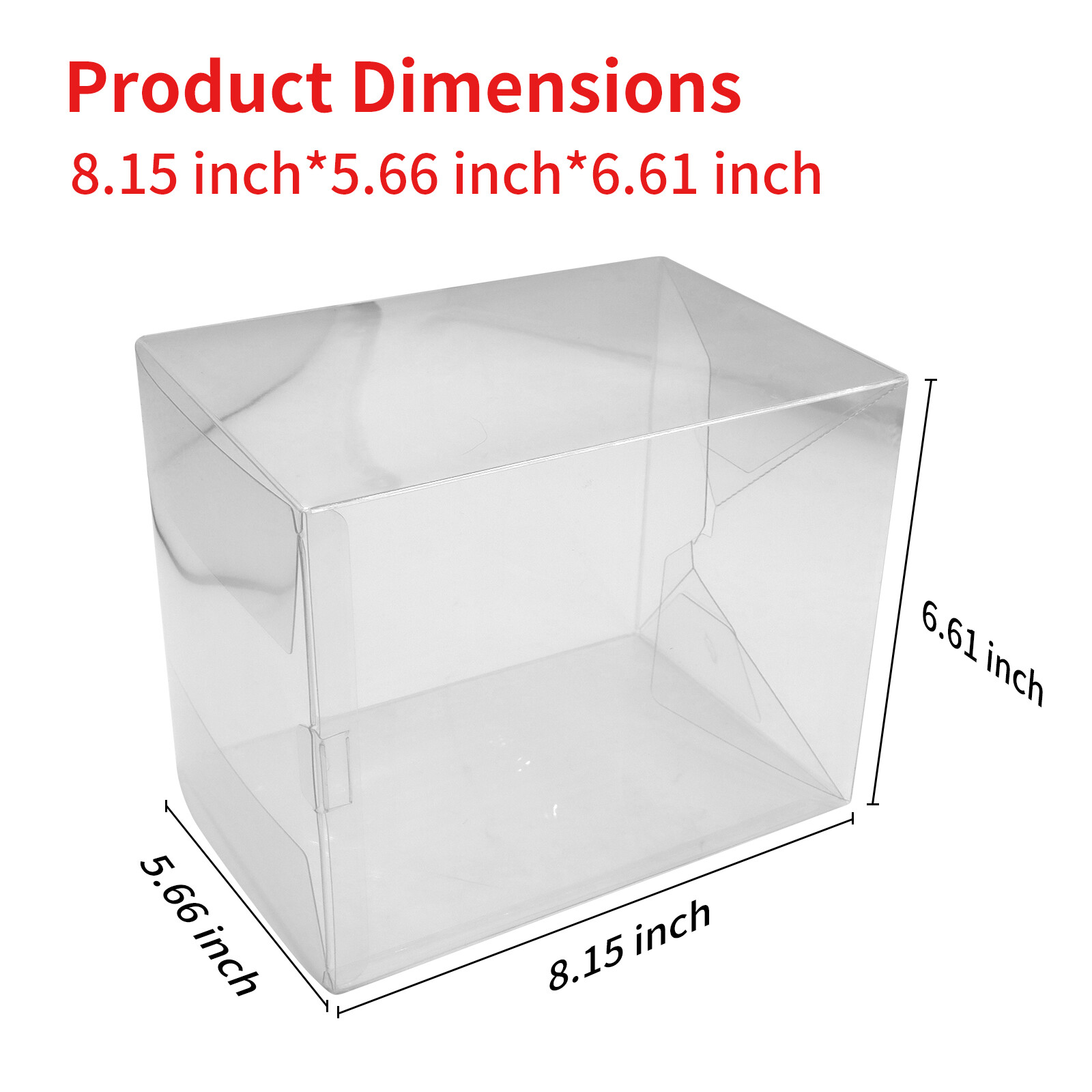 6" Plastic Display Protector Cases For Funko 6 Inch Pop! Vinyl Figures Box 0.5mm