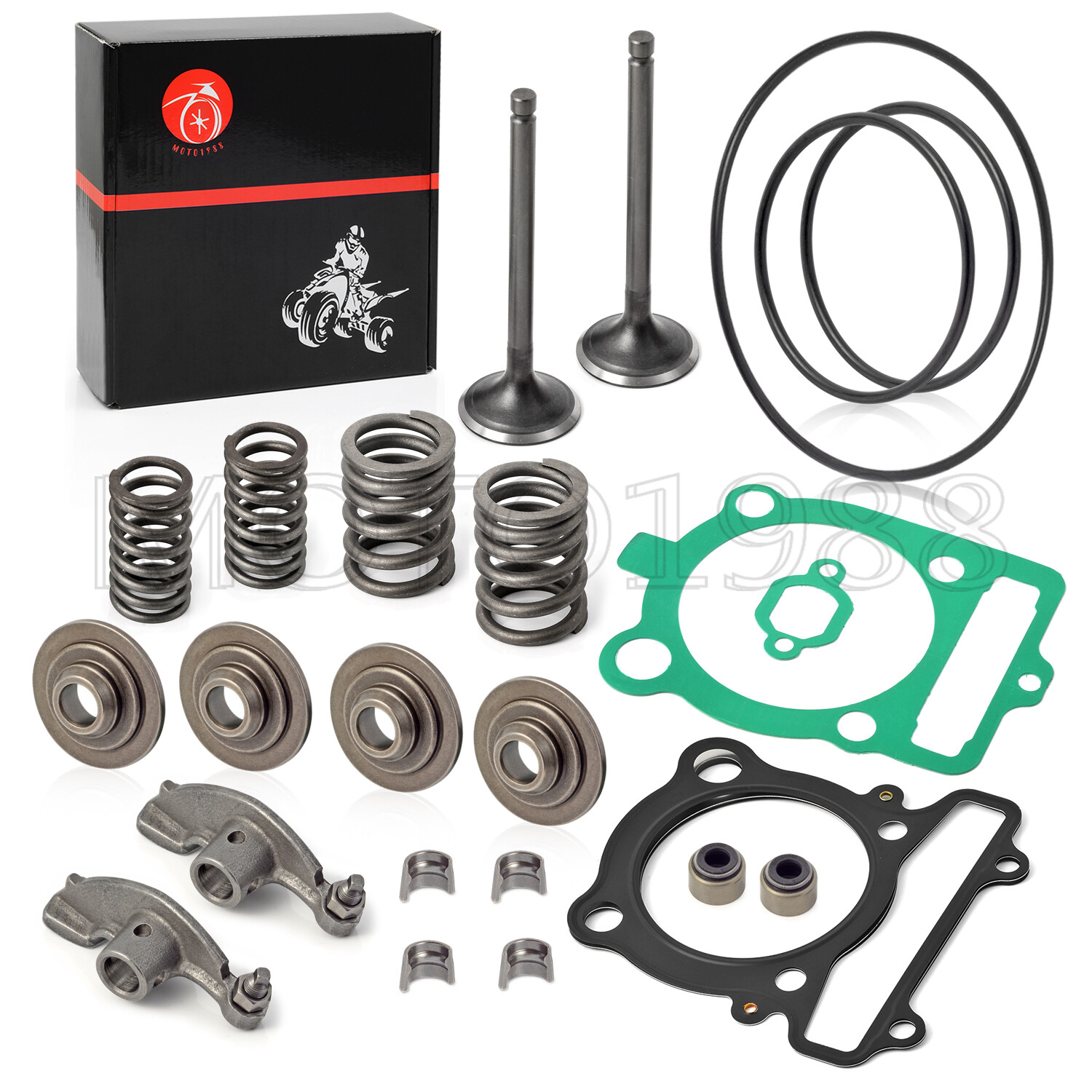 Rocker Arm & Intake Exhaust Valve Kit For YAMAHA 350 Warrior Raptor Grizzly 350
