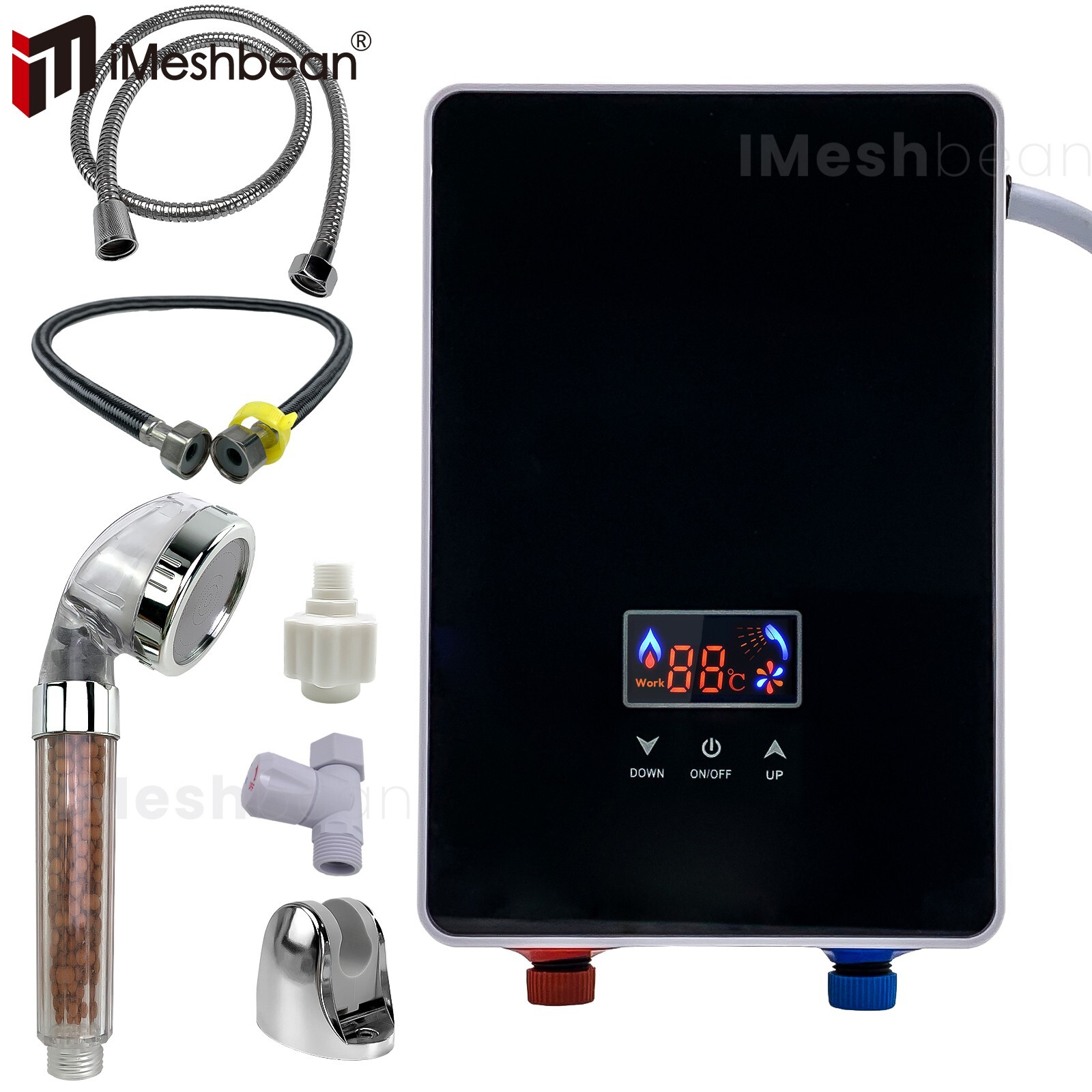 6500W Tankless Electric Hot Water Heater Instant Boiler On Demand Whole House