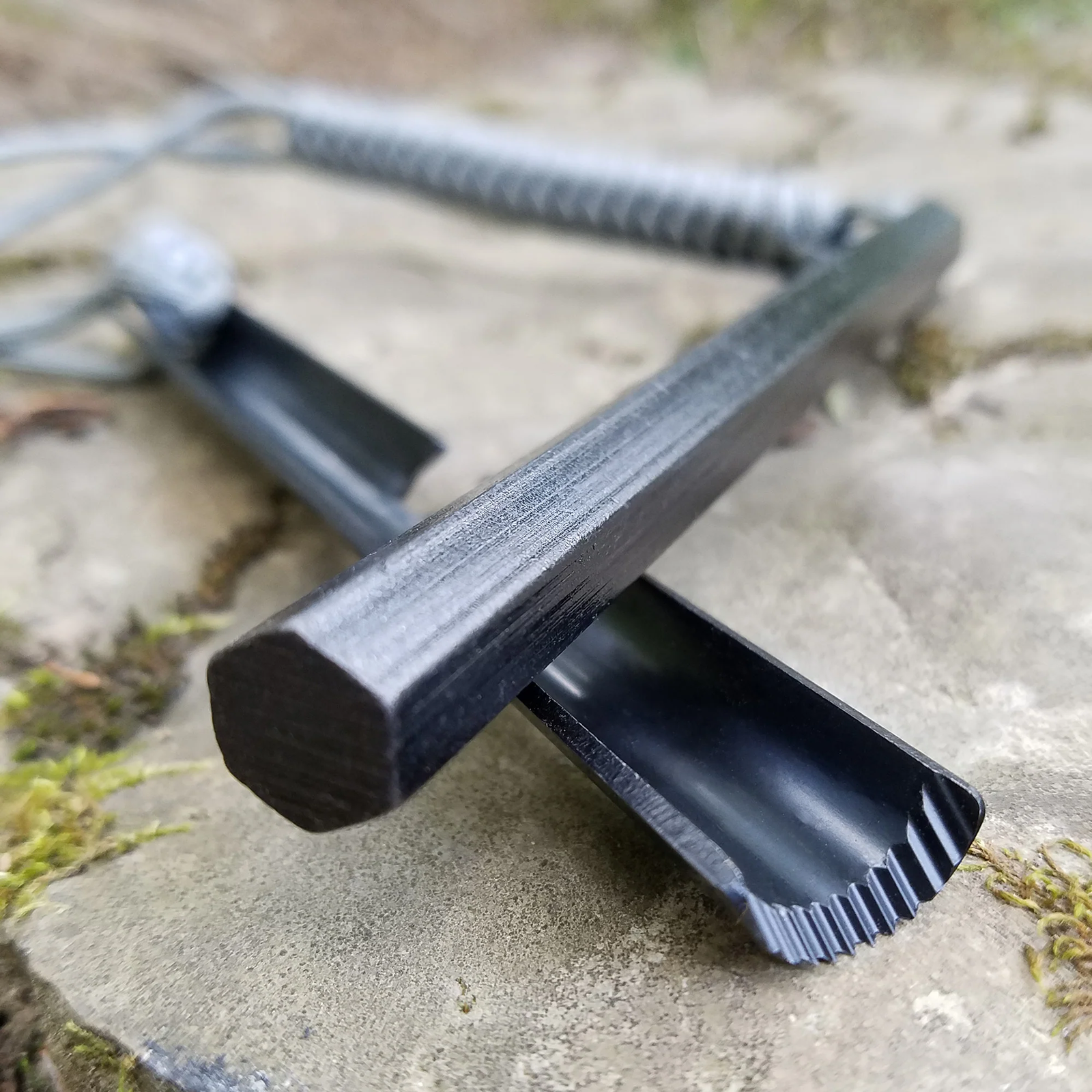 HexaLite™ Ferro Rod Fire Starter - Large 6-Sided Shape & Easy Grip Striker