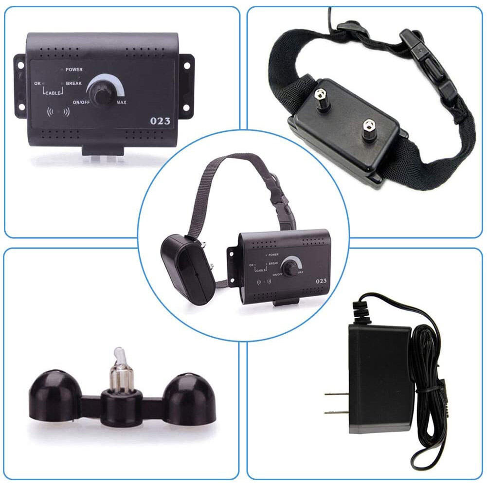 In-Ground Underground Waterproof Electric Dog Pet Fence System 2-3 Shock Collar