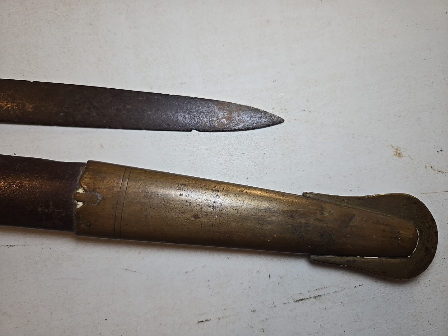 Civil War Model 1850 Foot Officers Sword with Scabbard, Used