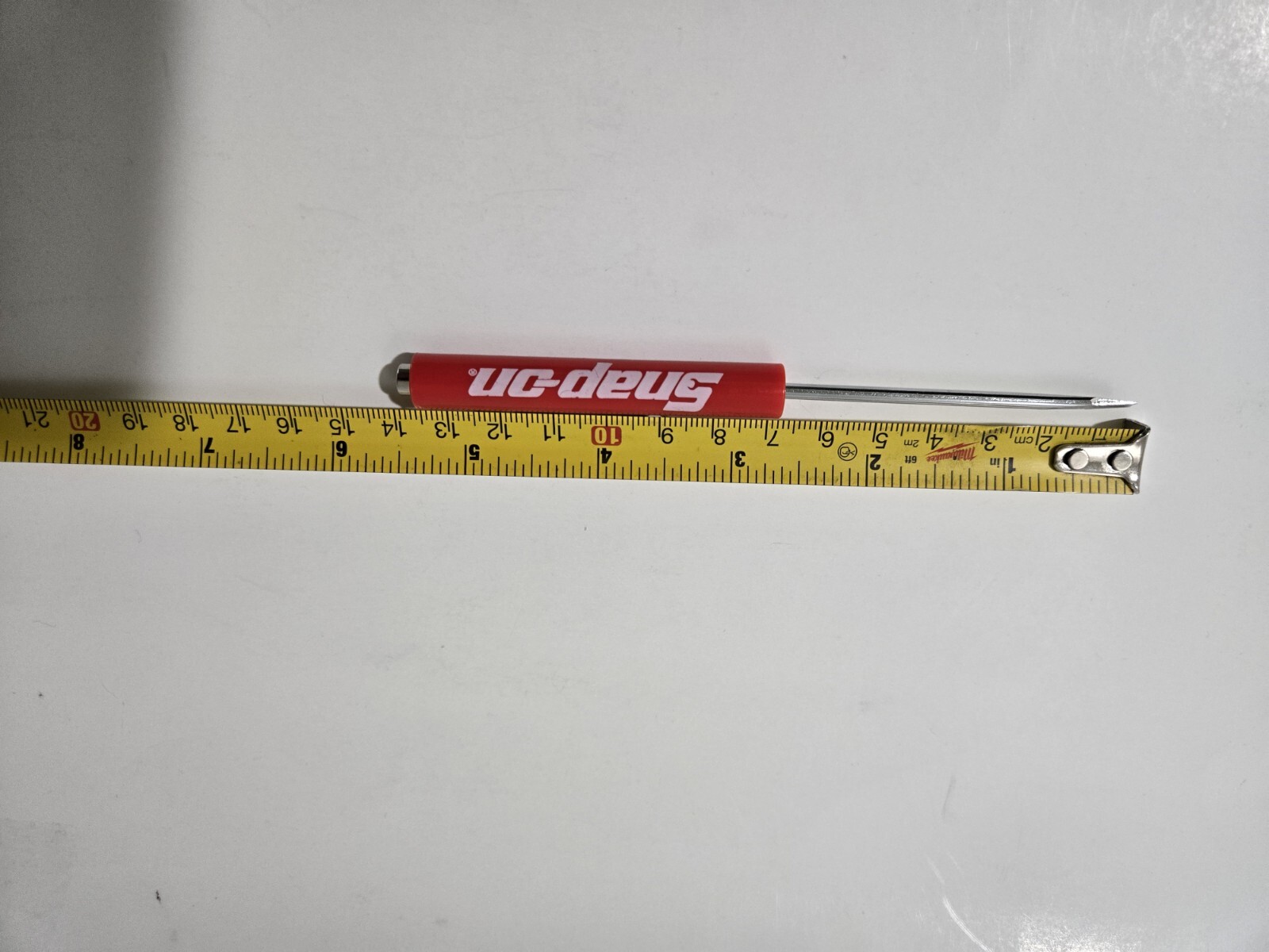 2PK SNAP ON TOOL BOX LOGO EMBLEM Chrome Plastic Badge Decal 8"+ 3 Red Drivers !!