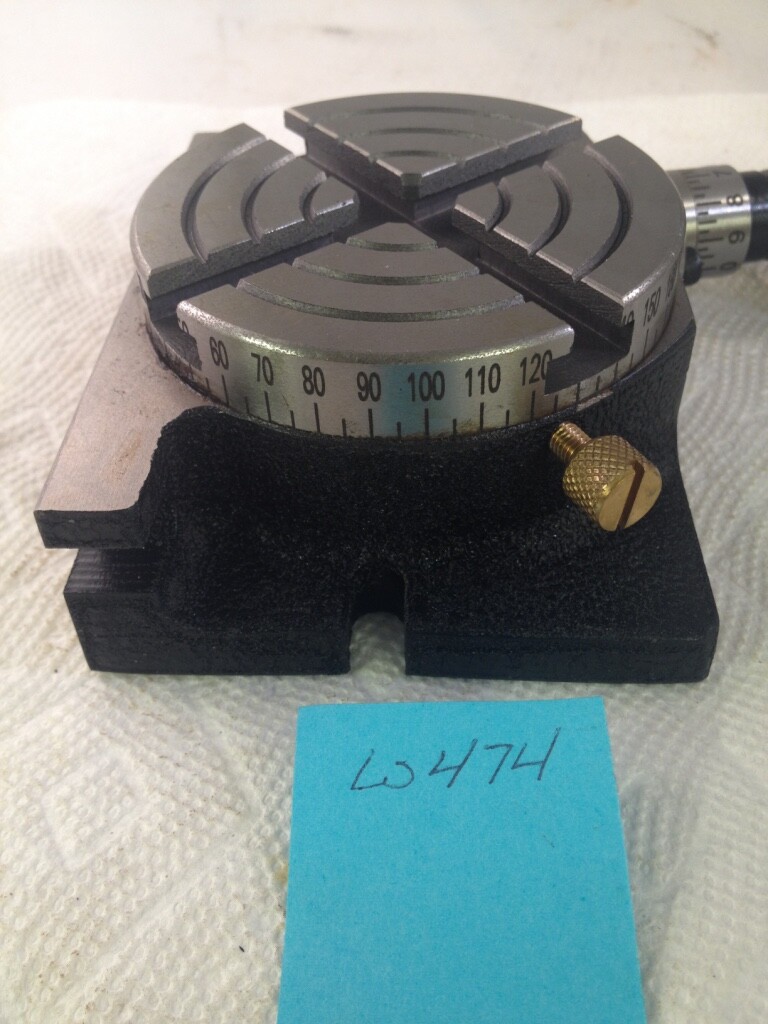 1 NEW 3" VERTICAL / HORIZONTAL ROTARY TABLE WITH CLAMPING KIT. NICE SET. (W474)