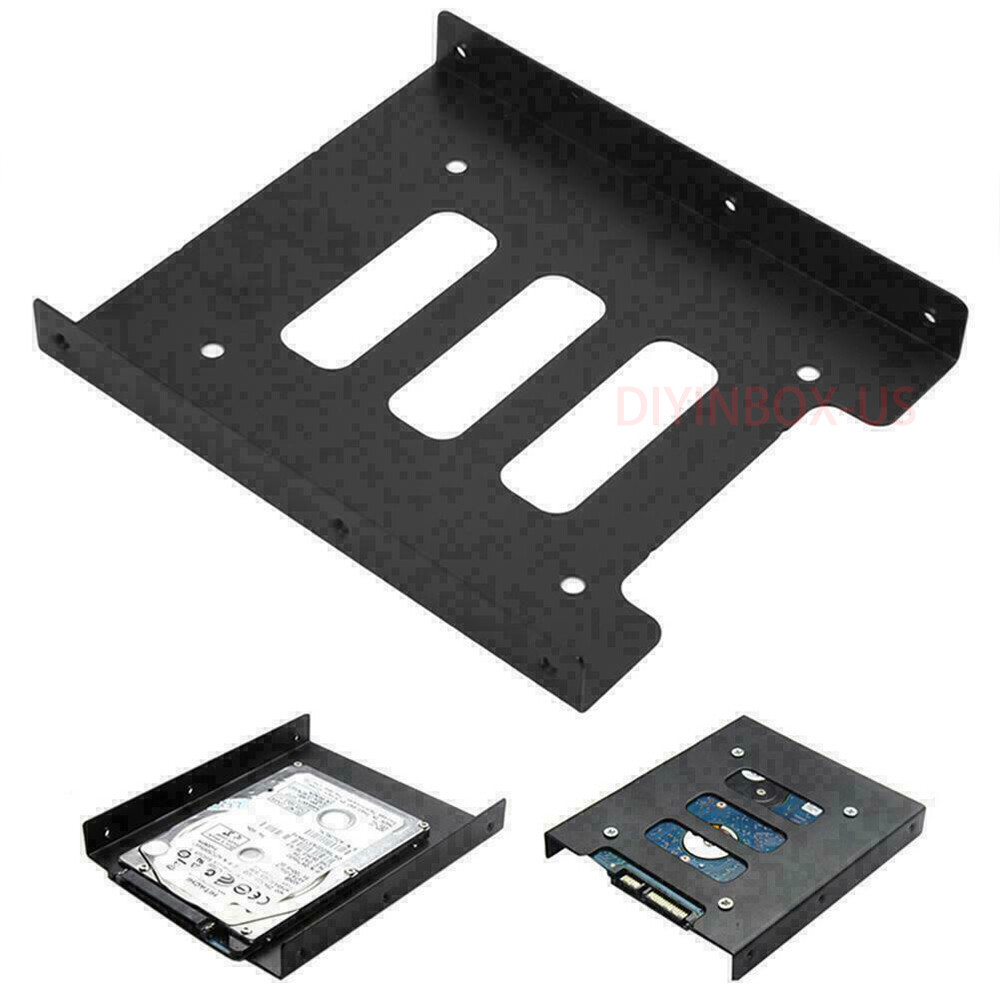 Lot 2.5" to 3.5" Bay SSD Metal Hard Drive HDD Mounting Bracket Adapter Dock Tray
