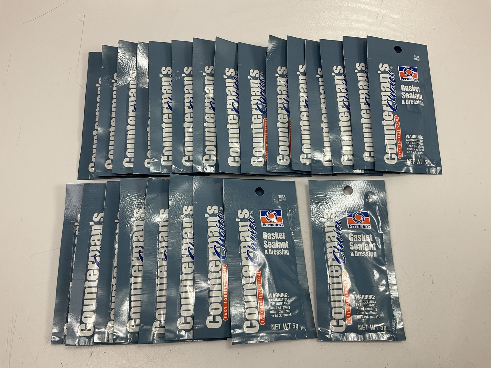 (24) Permatex 09174 Gasket Sealant & Dressing Single Use 5g Pouch, Sealed