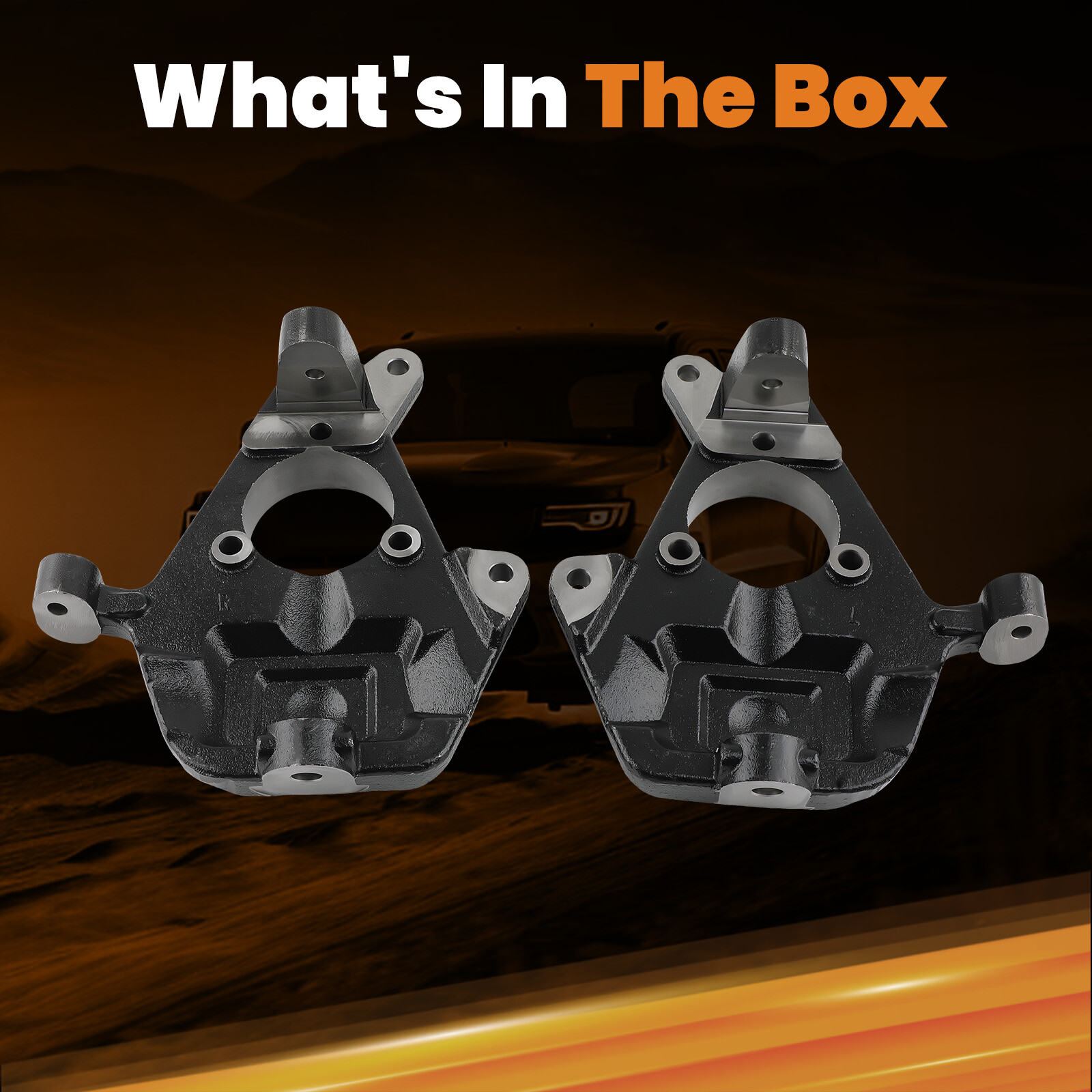 2" Drop Lowering Spindles Kit for Chevy GMC Silverado Sierra 1500 2WD 1999-2006