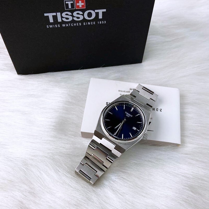 Men Tissot Classic PRX/316L Blue Stainless Steel Watch T137.410.11.041.00 (40mm)