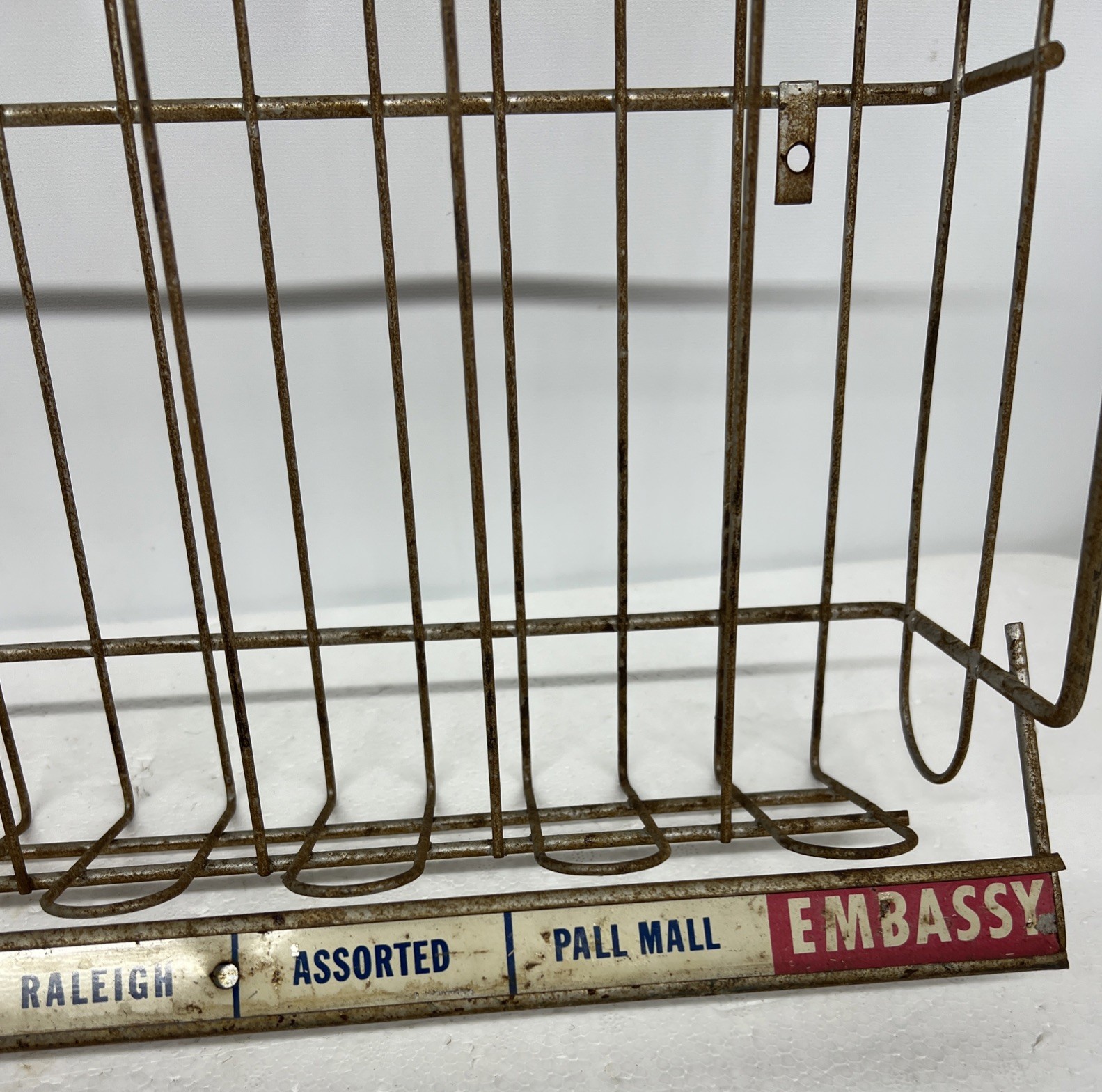 Metal Wire Rack Cigarette Advertising Display Vintage Country General Store 40s